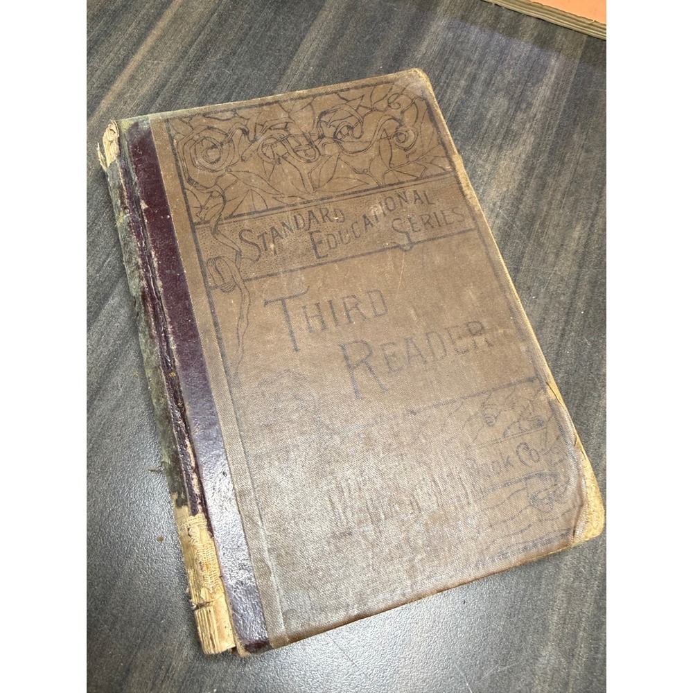 1883 Standard Educational Series Third Reader Antique School Book St Louis MO‎